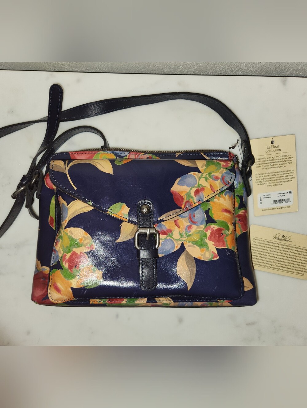 Patricia Nash Leather Crossbody - New